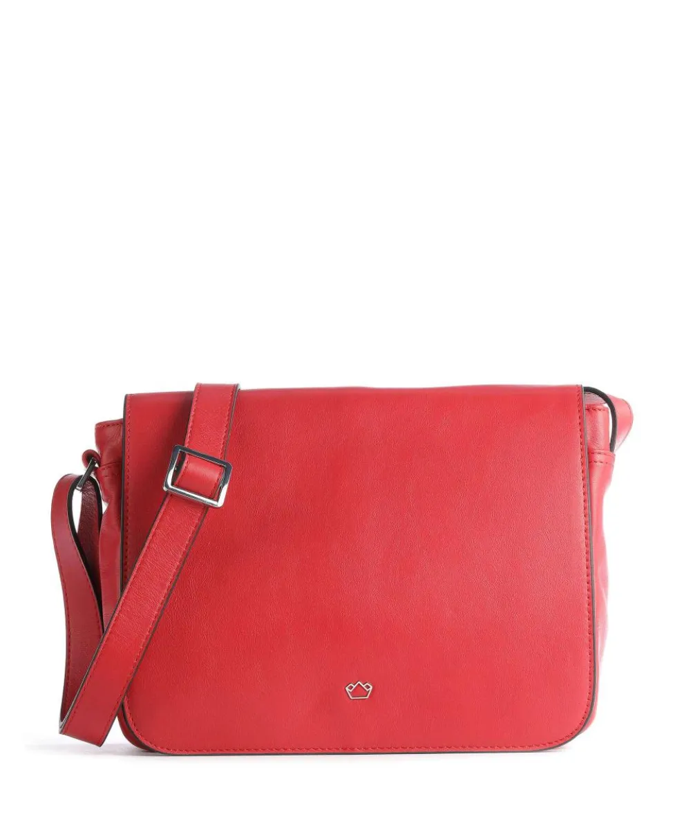Babette Nappa Crossbody bag fine grain cow leather red