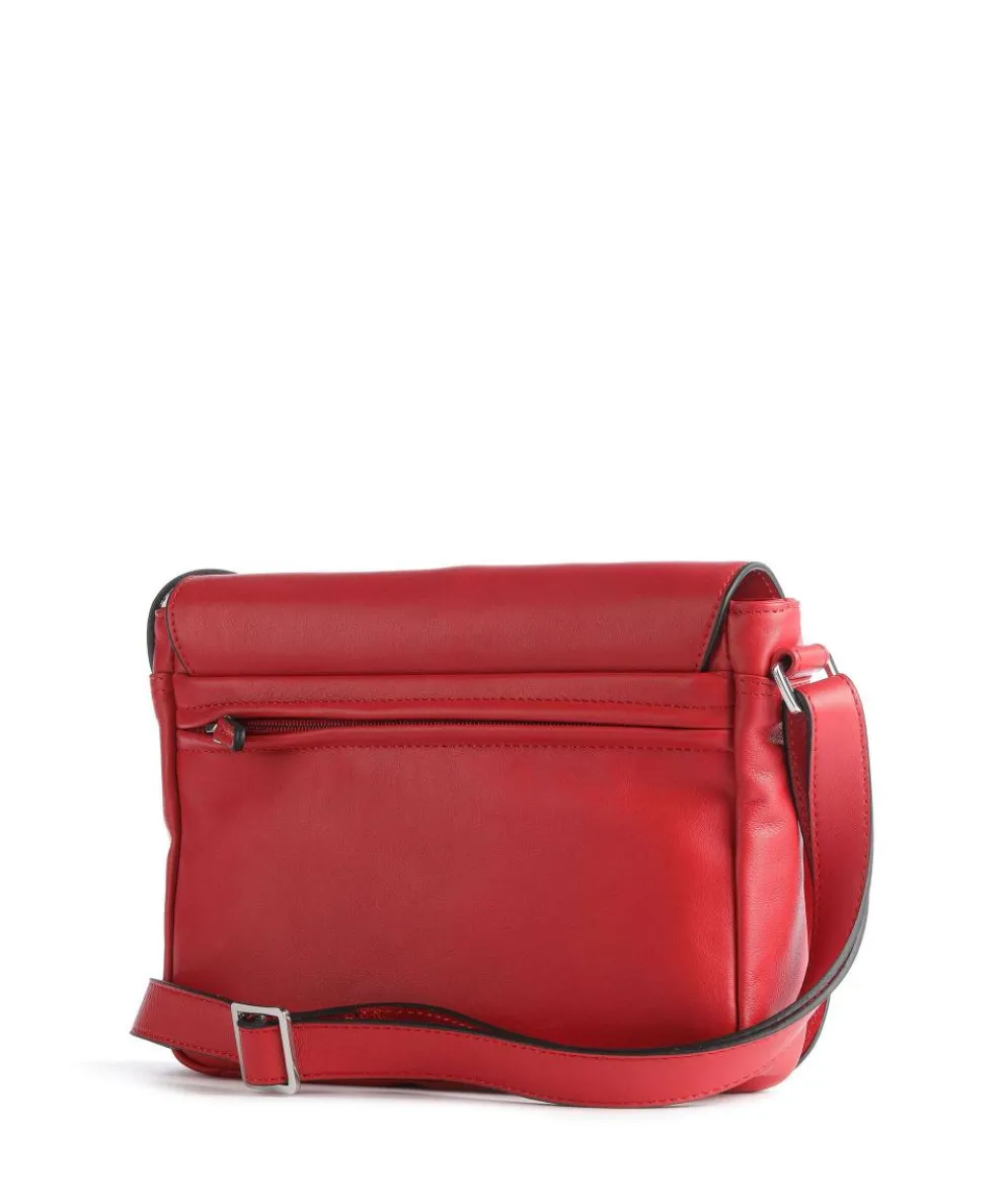 Babette Nappa Crossbody bag fine grain cow leather red