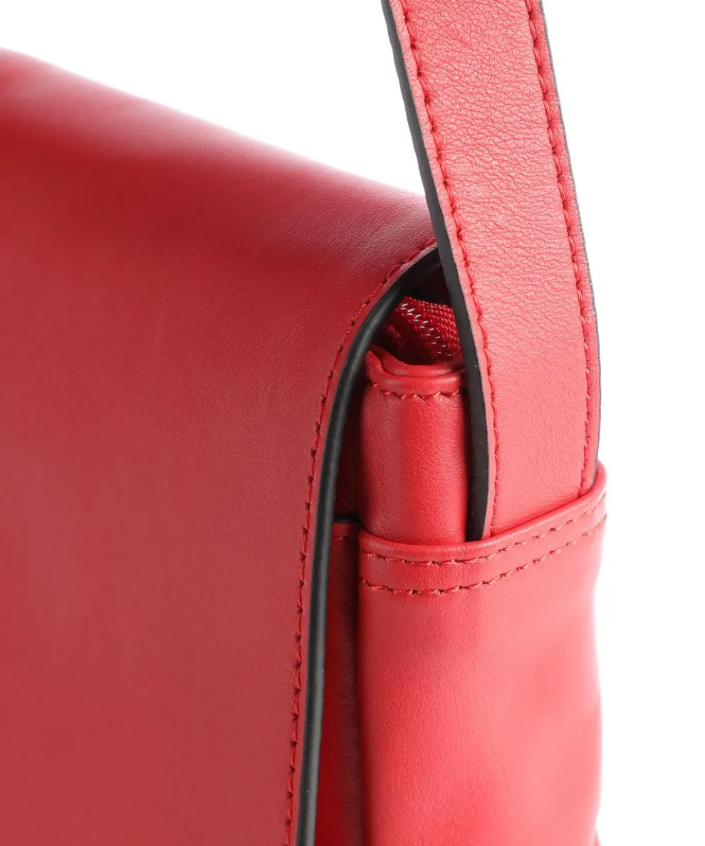 Babette Nappa Crossbody bag fine grain cow leather red