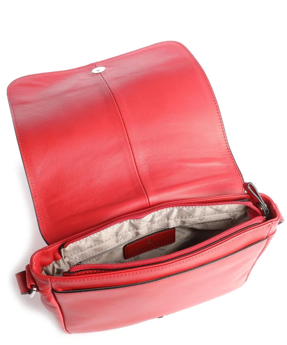 Babette Nappa Crossbody bag fine grain cow leather red