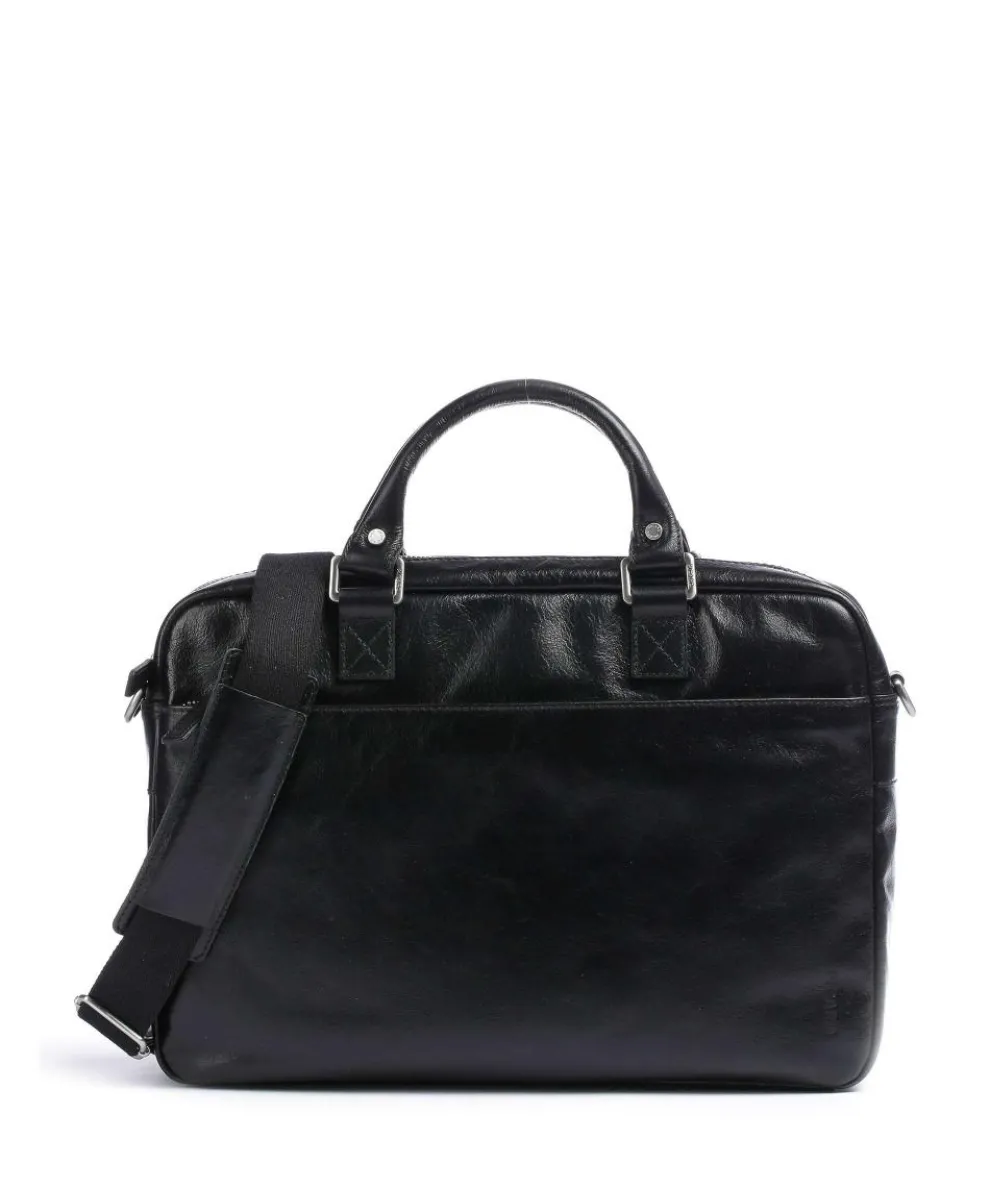 Buddy Briefcase 13″ buffalo leather black