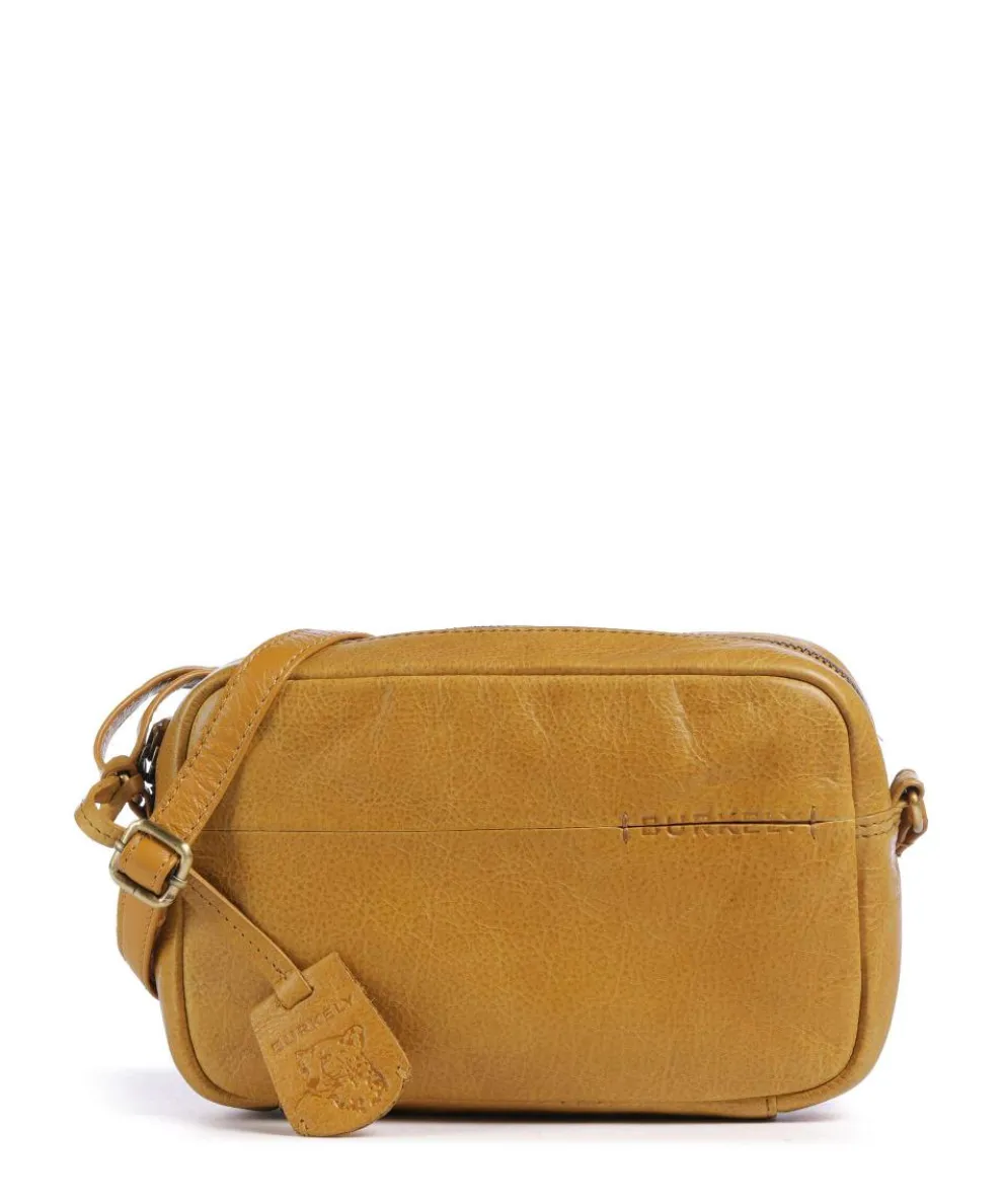 Natural Norah Crossbody bag grained cow leather mustard yellow