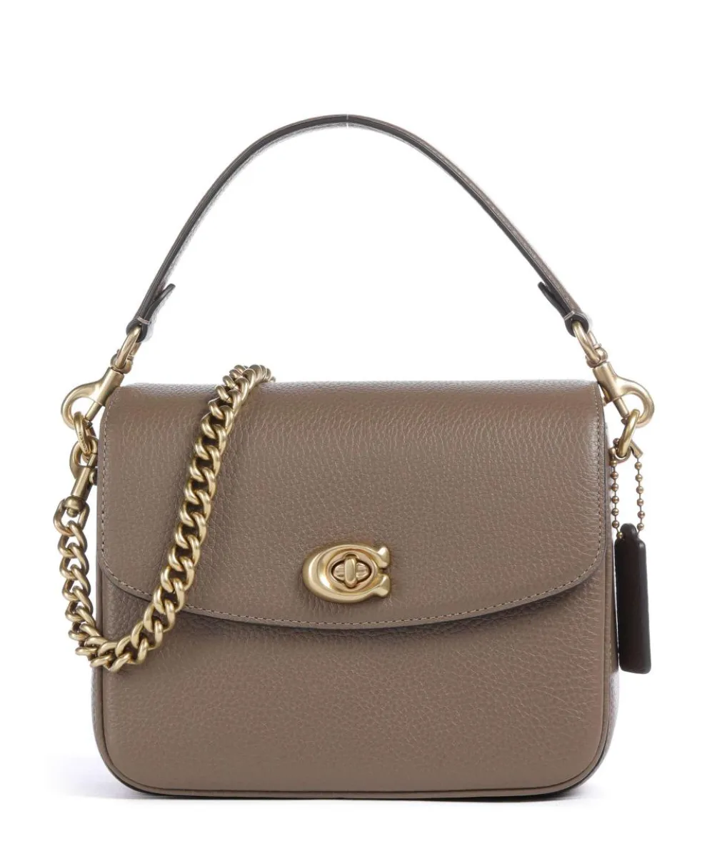 Cassie 19 Crossbody bag grained leather taupe