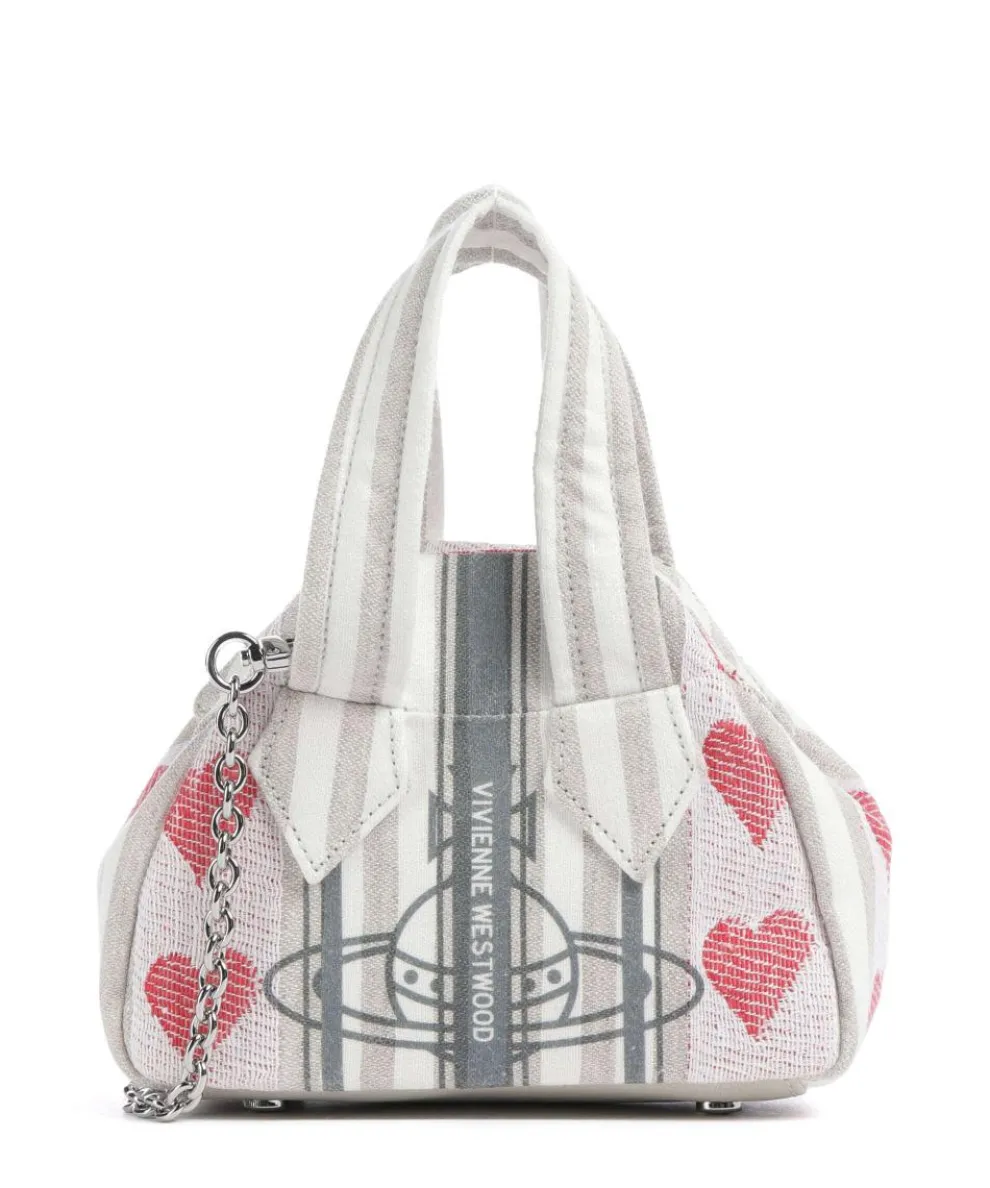 Archive Linen Heart Stripes Mini Crossbody bag fabric multicolour