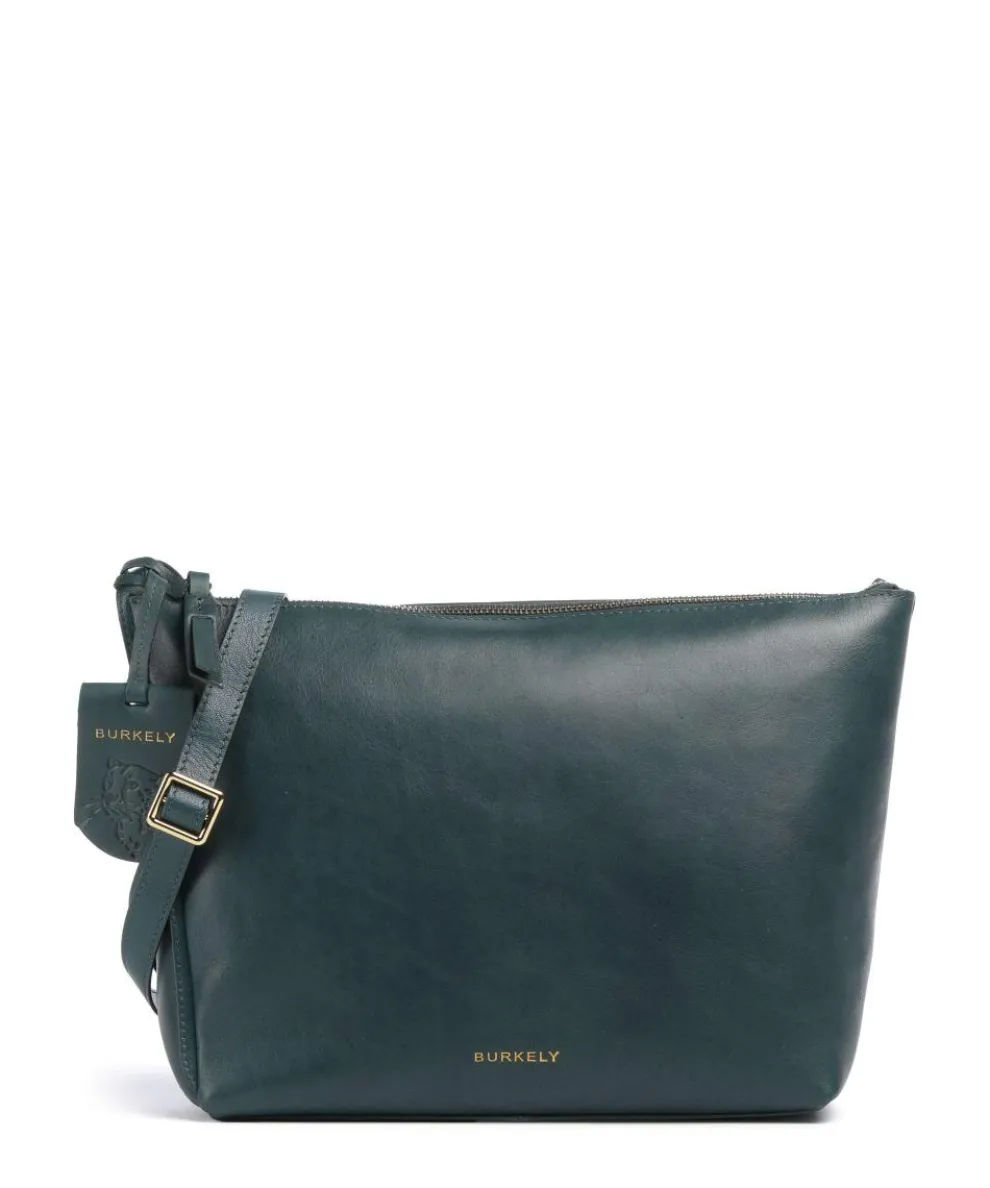 Fine Florence Crossbody bag fine grain leather petrol