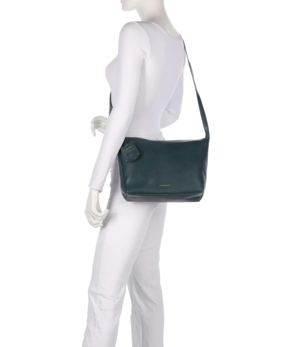 Fine Florence Crossbody bag fine grain leather petrol