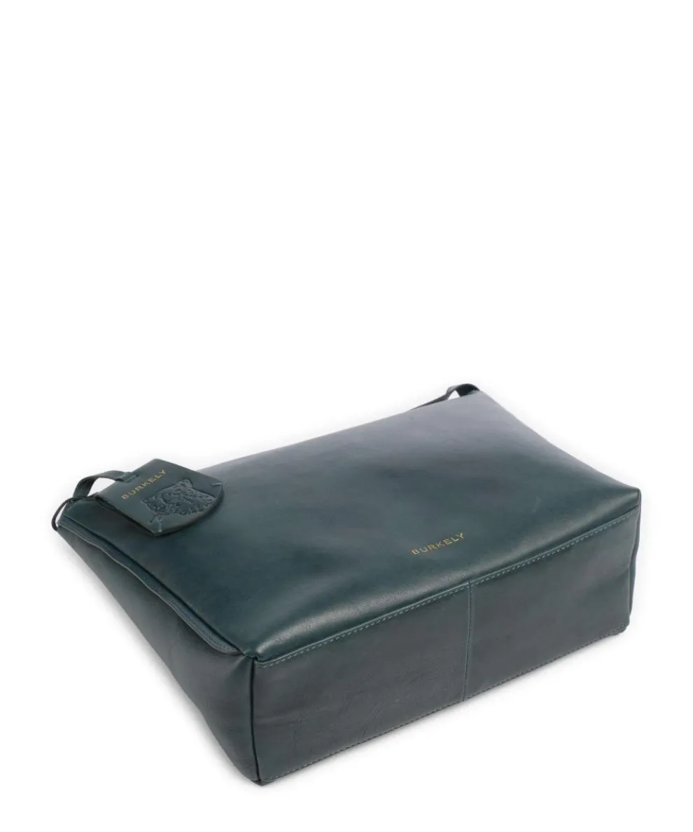 Fine Florence Crossbody bag fine grain leather petrol