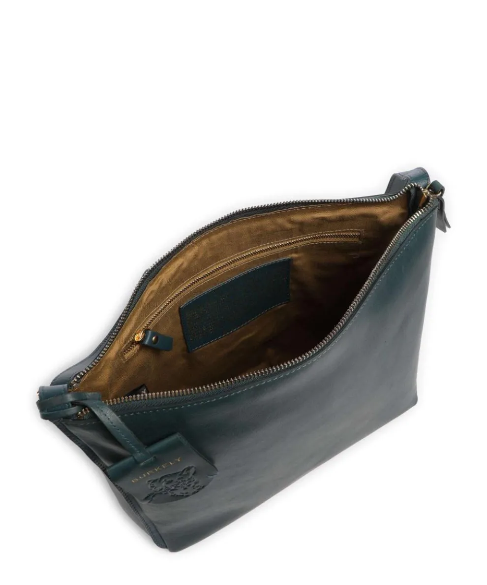 Fine Florence Crossbody bag fine grain leather petrol