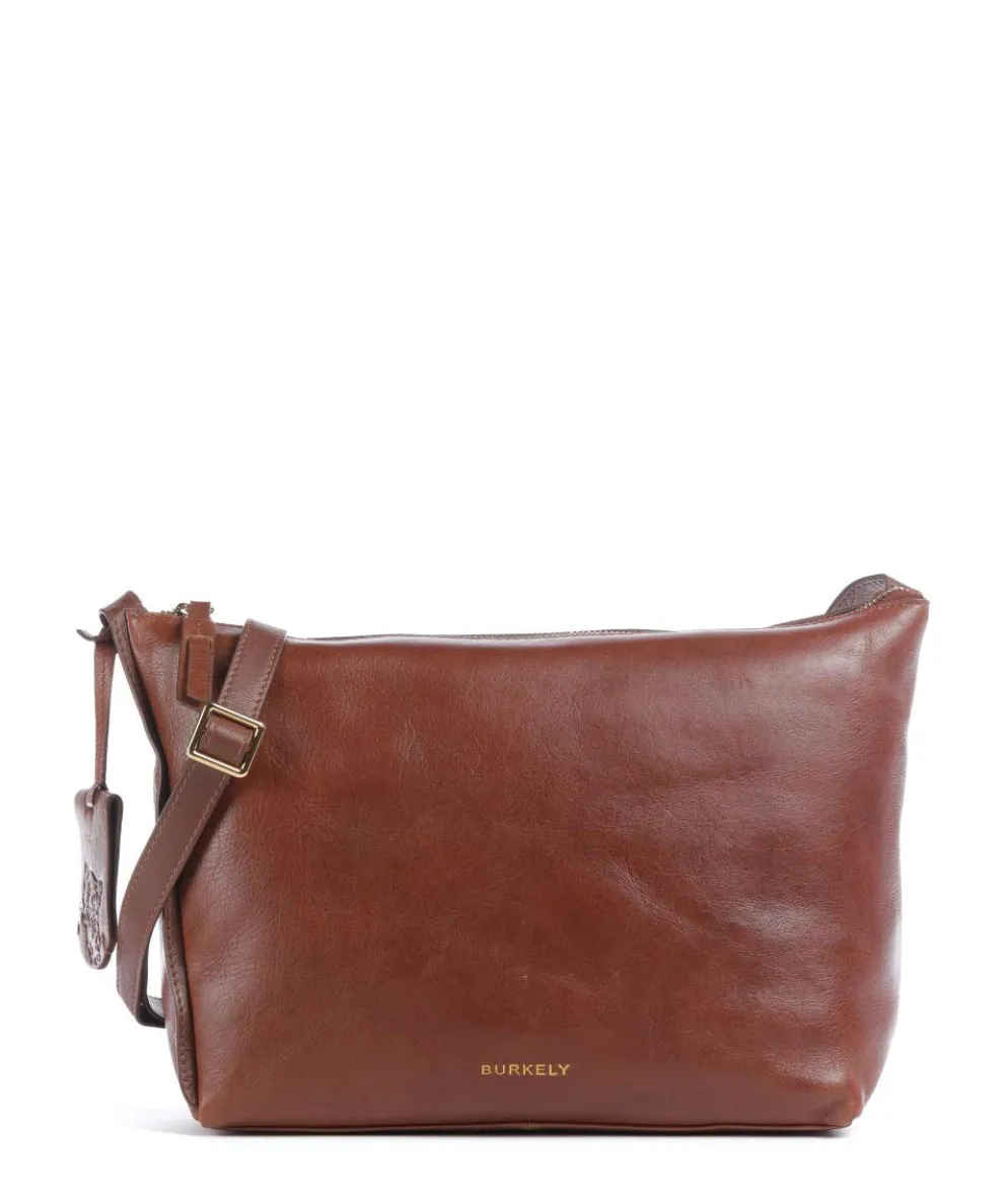 Fine Florence Crossbody bag fine grain leather brown