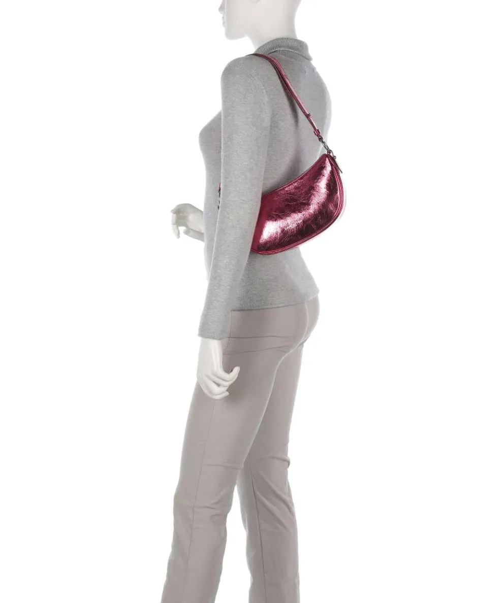 Firenze Fashion Shoulder bag grained cow leather pink