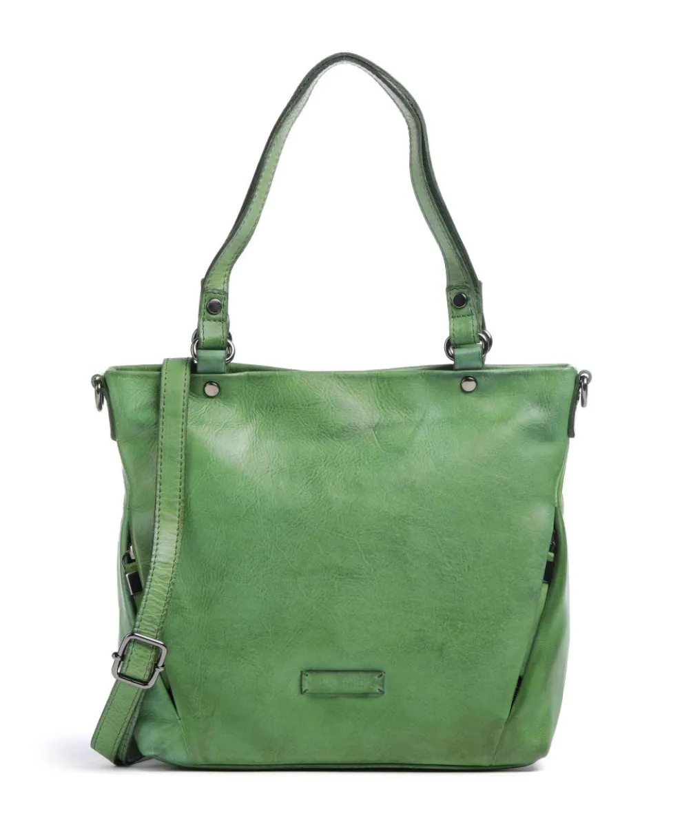 Nelson 3 Handbag grained leather green
