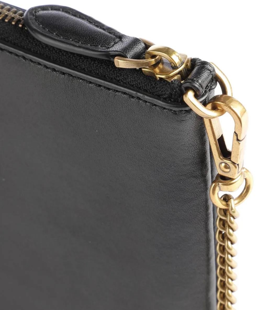 Flat Classic Crossbody bag fine grain cow leather black