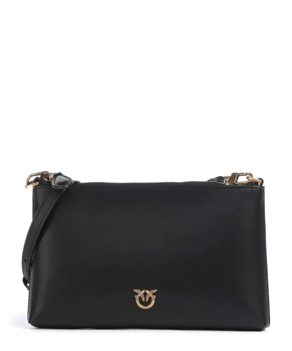 Flat Mini Crossbody bag calfskin black