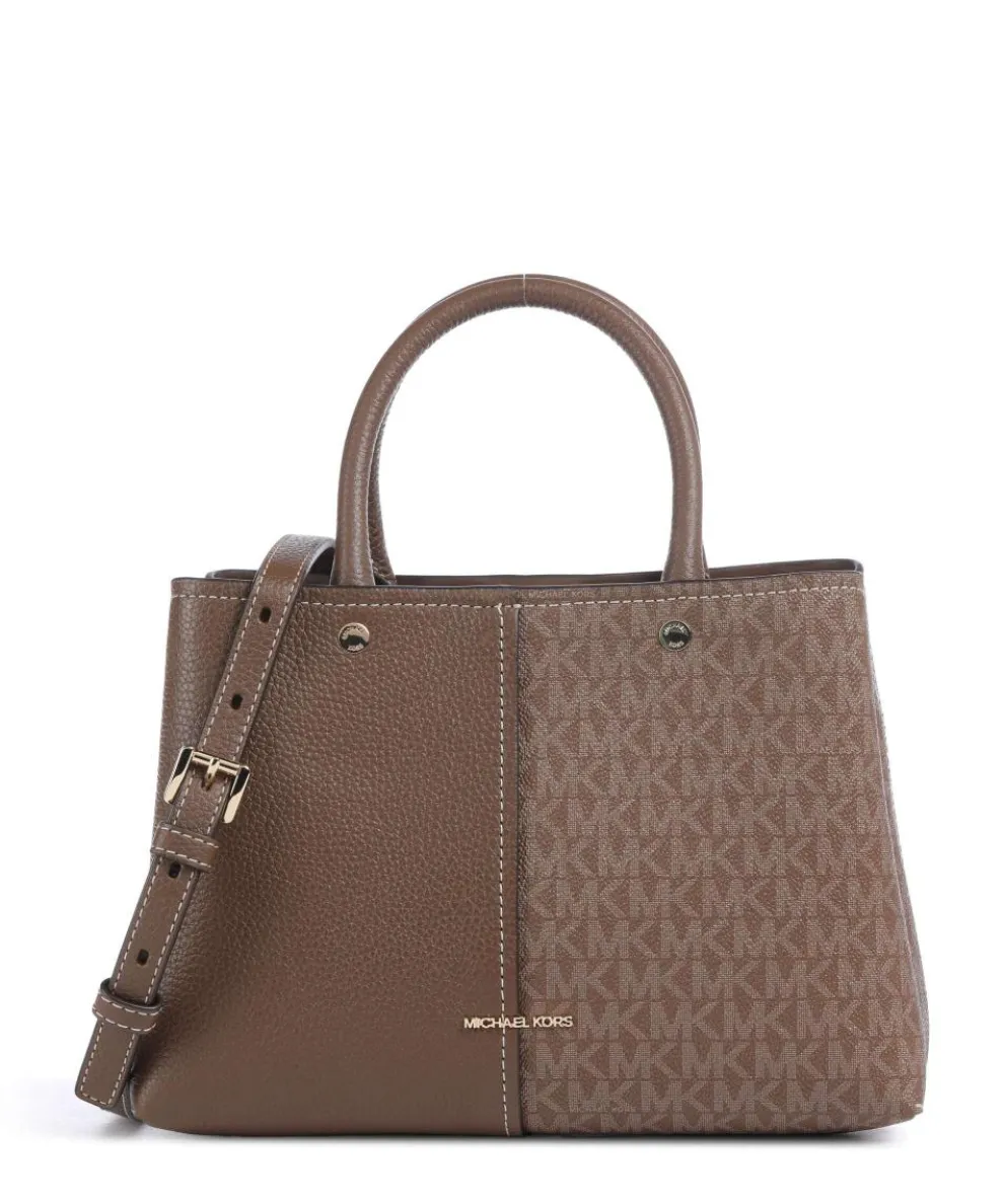Flora Medium Handbag imitation leather dark brown