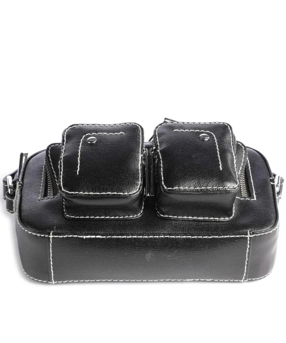 Florence Helena Crossbody bag fine grain leather black