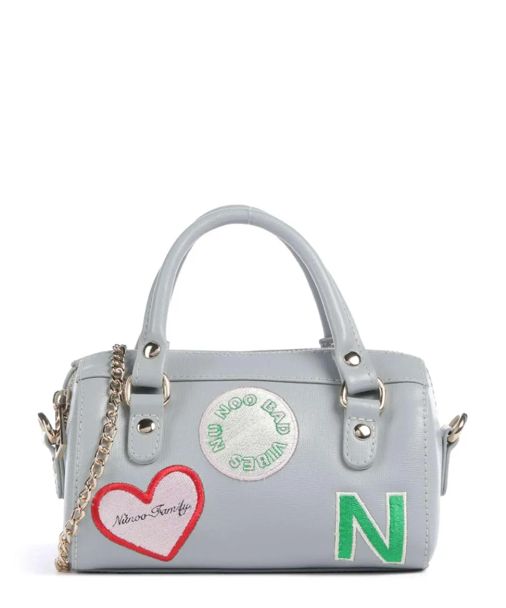 Florence Small Maya Crossbody bag saffiano leather light grey