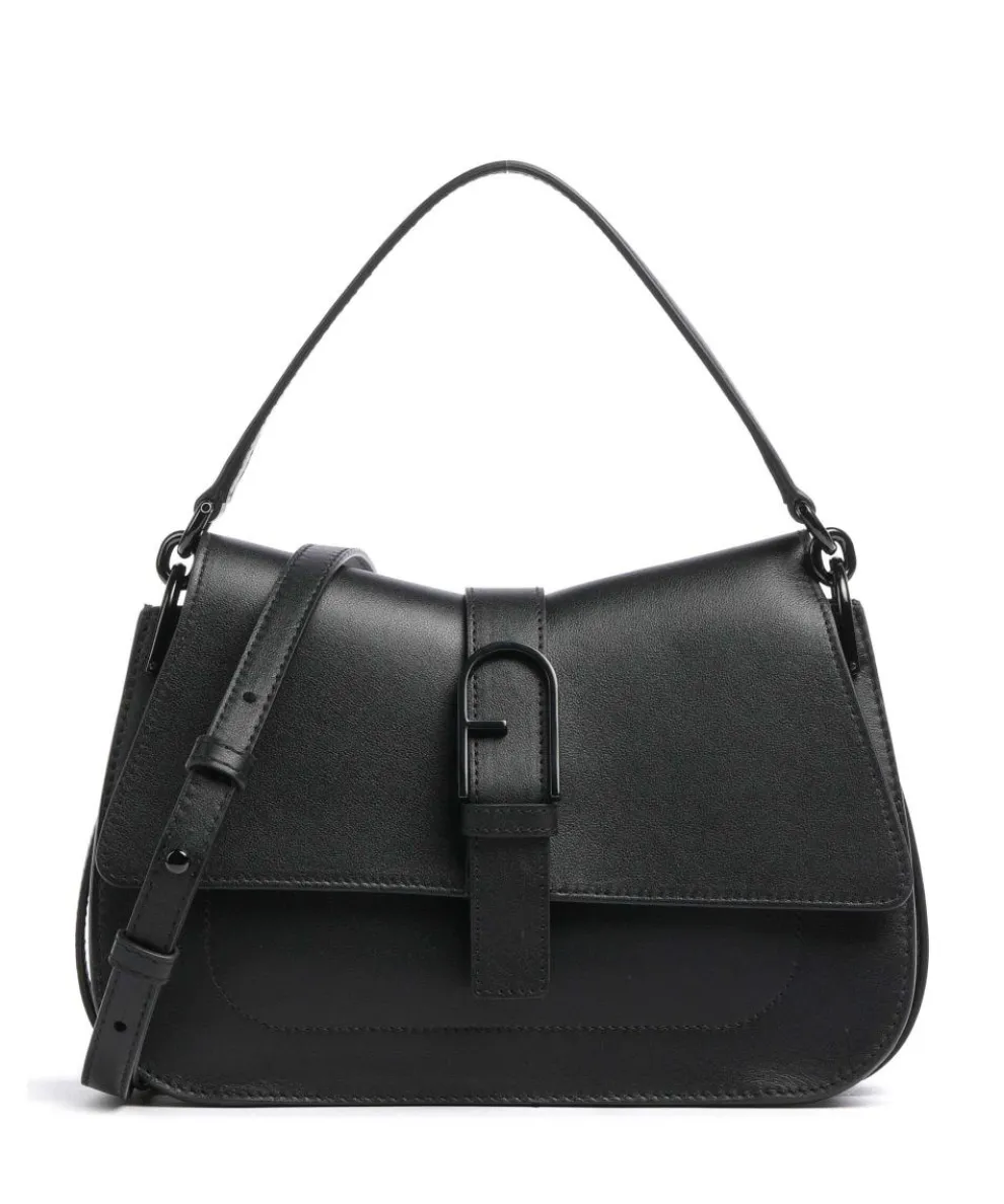 Flow M Handbag fine grain leather black