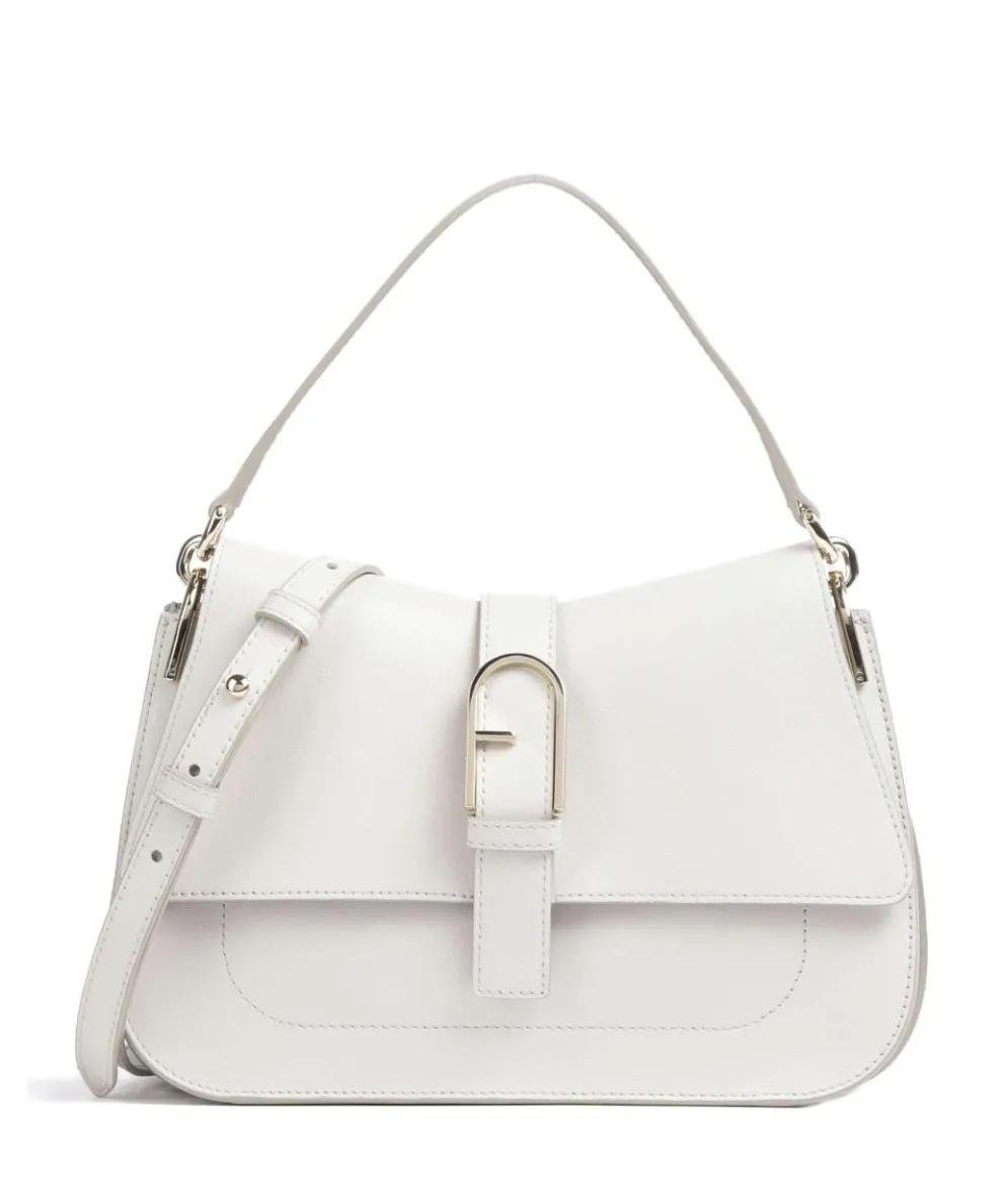 Flow M Handbag fine grain leather ivory