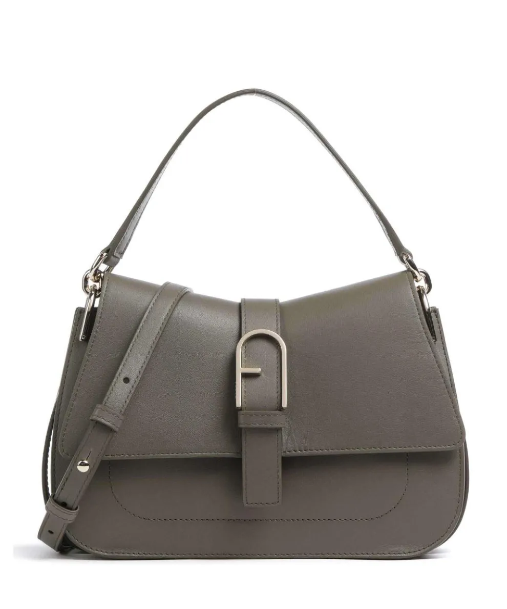Flow M Handbag fine grain leather khaki