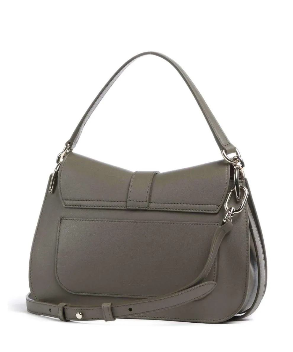Flow M Handbag fine grain leather khaki