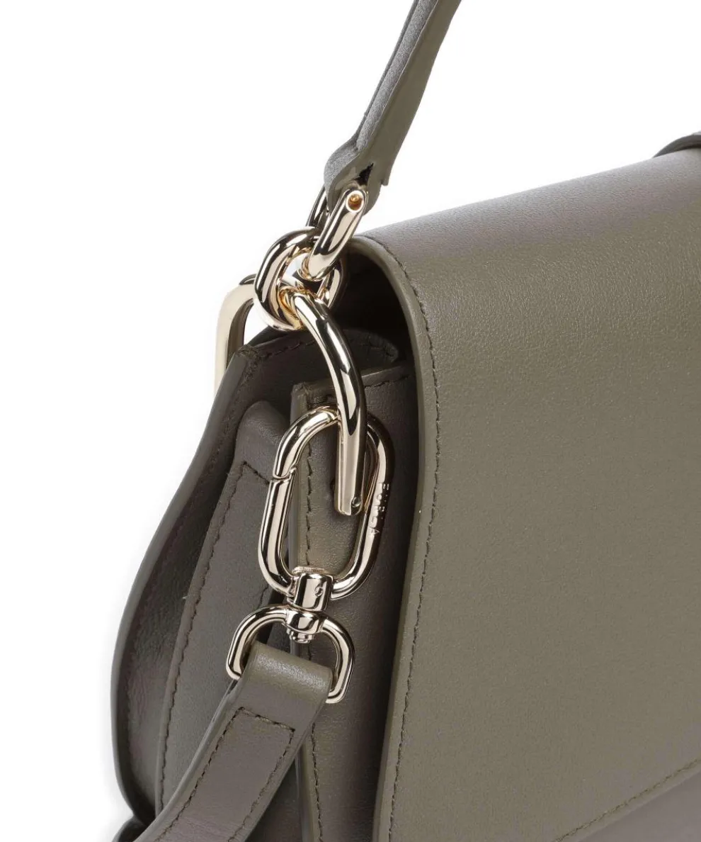 Flow M Handbag fine grain leather khaki