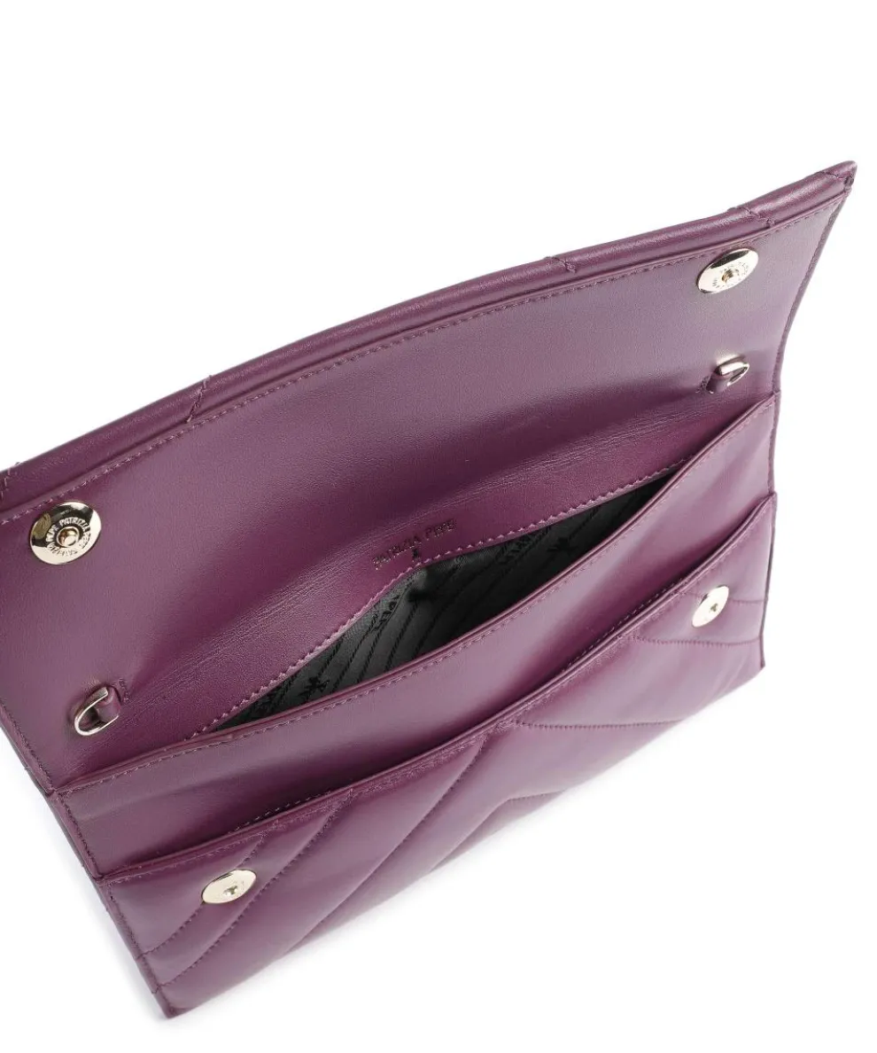 Fly Quilted Crossbody bag goatskin leather violet