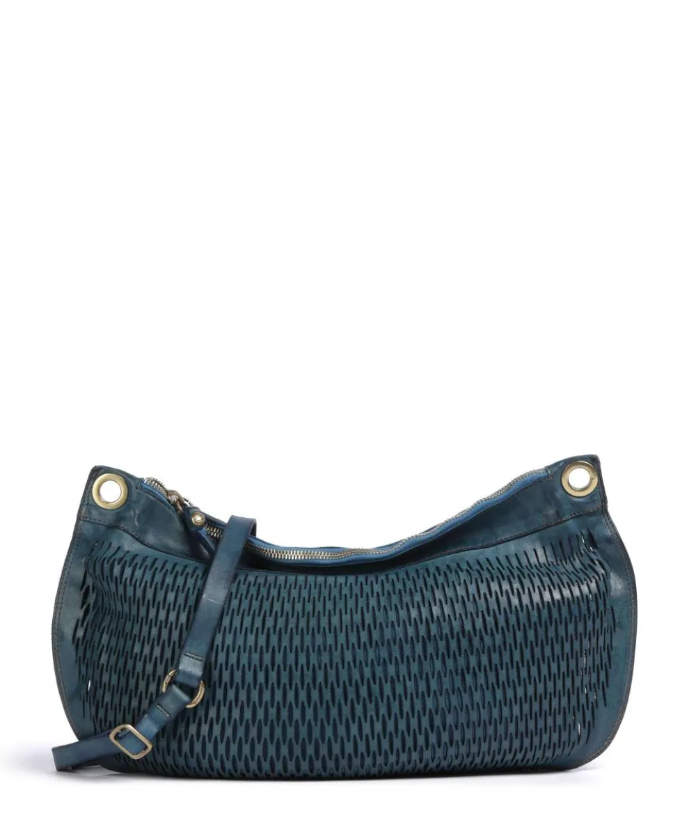 Hobo bag cow leather petrol