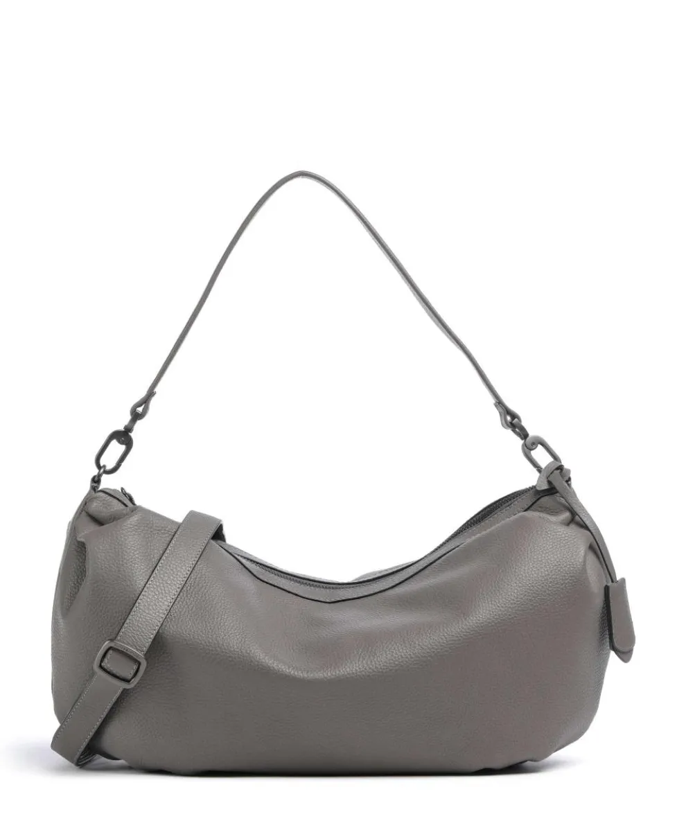 Philocalists Dewdrop Hobo bag grained leather grey