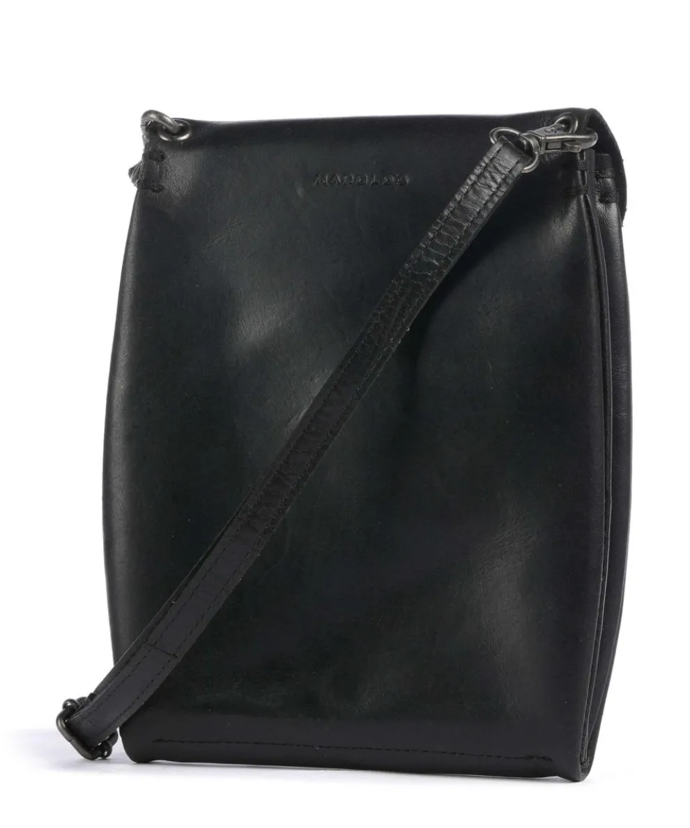 Fold Crossbody bag smooth cow leather black