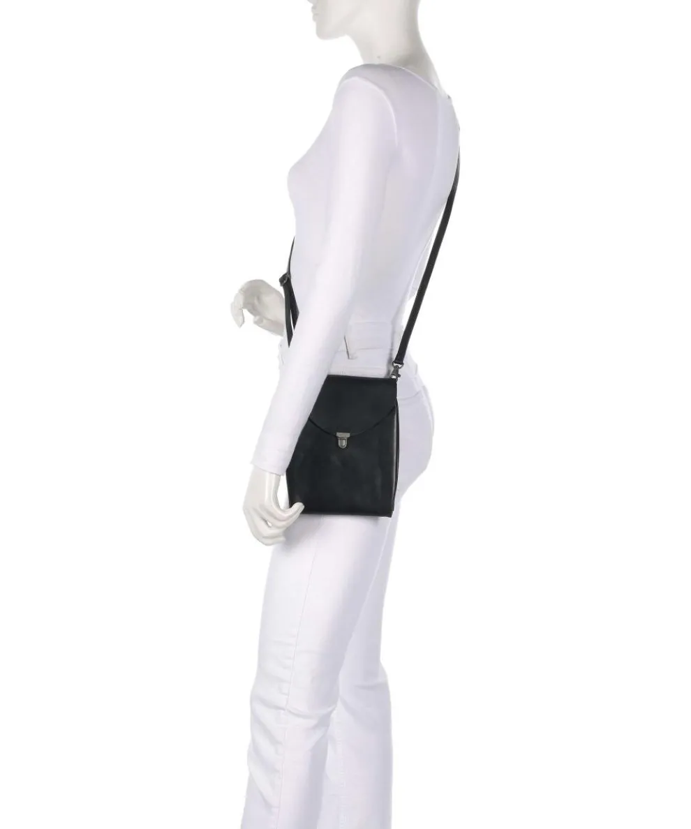 Fold Crossbody bag smooth cow leather black