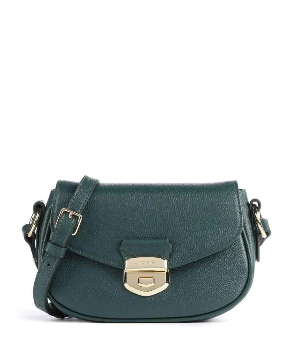 Foulonné Milano Crossbody bag grained cow leather dark green