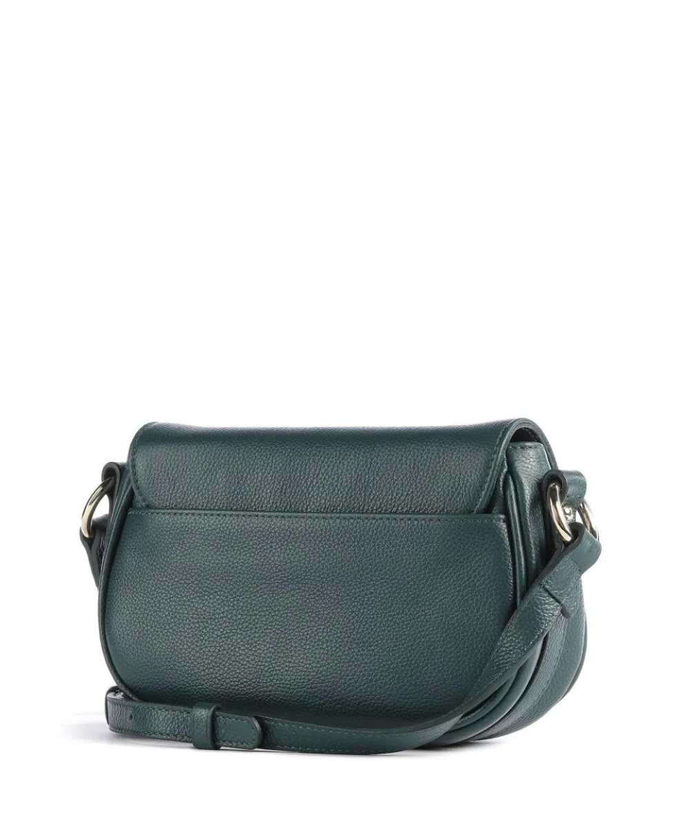 Foulonné Milano Crossbody bag grained cow leather dark green