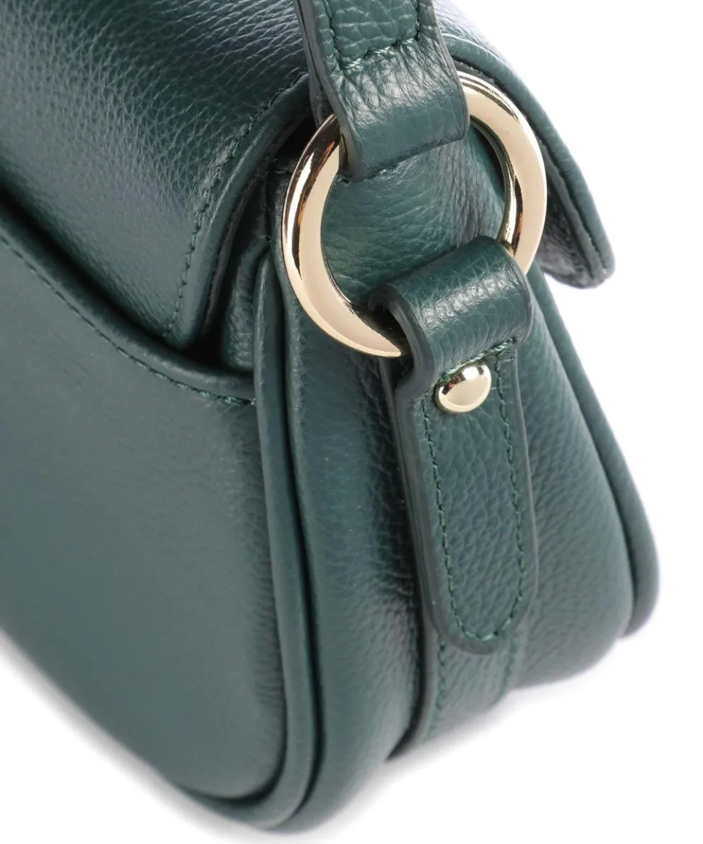 Foulonné Milano Crossbody bag grained cow leather dark green