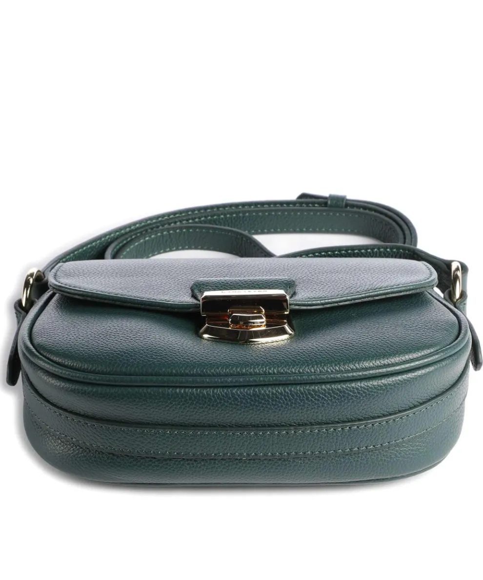 Foulonné Milano Crossbody bag grained cow leather dark green