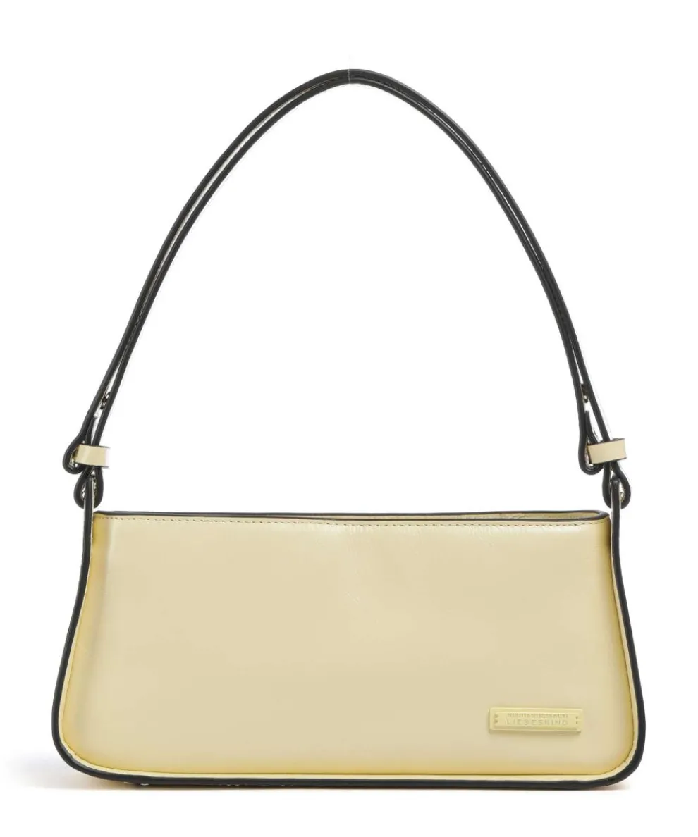 Franzis Lack Distressed S Shoulder bag leather vanilla yellow