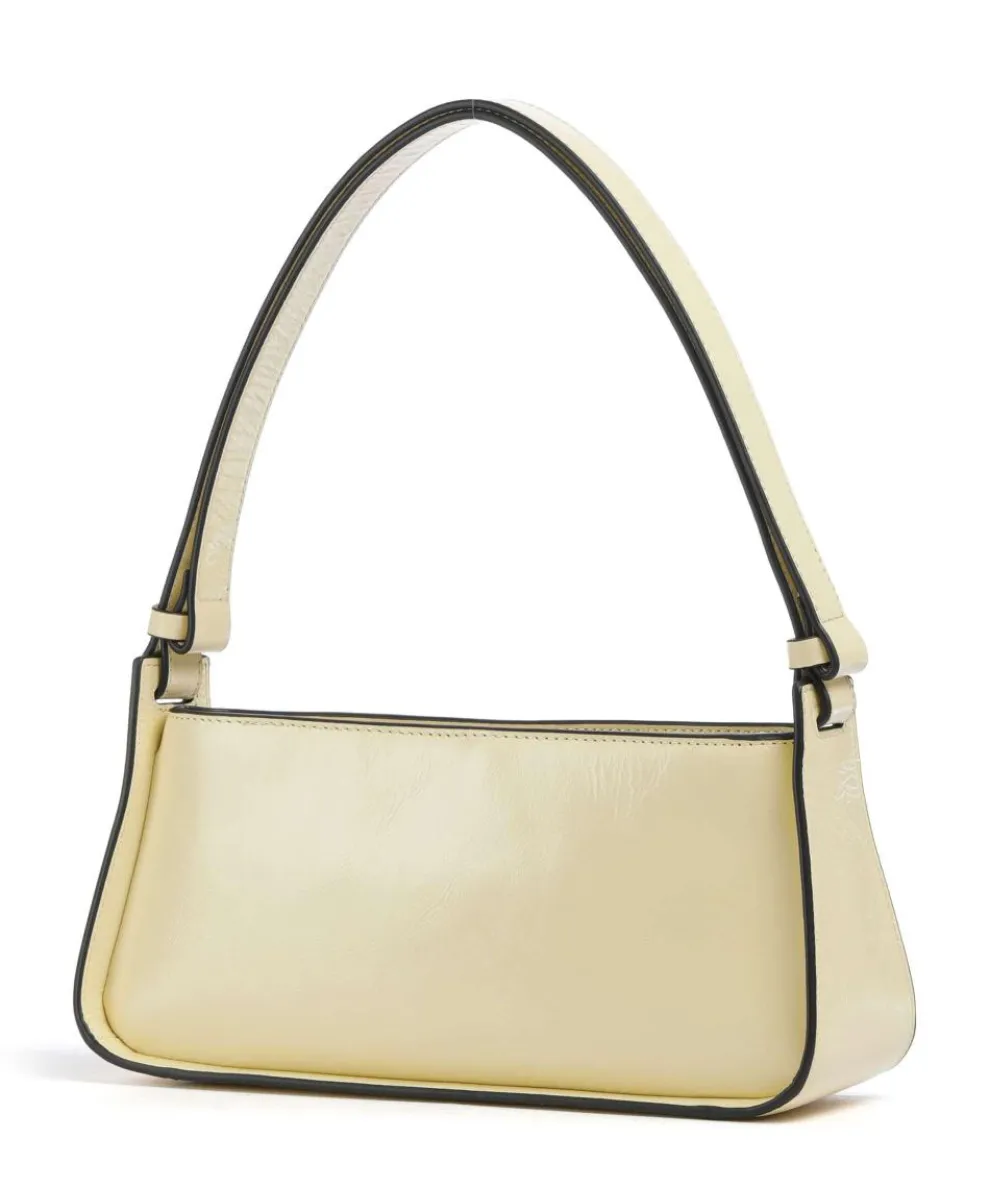 Franzis Lack Distressed S Shoulder bag leather vanilla yellow