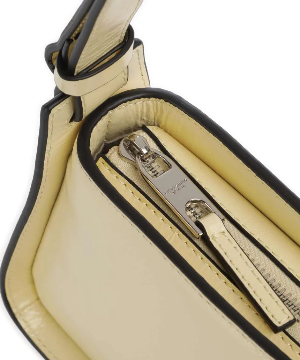 Franzis Lack Distressed S Shoulder bag leather vanilla yellow