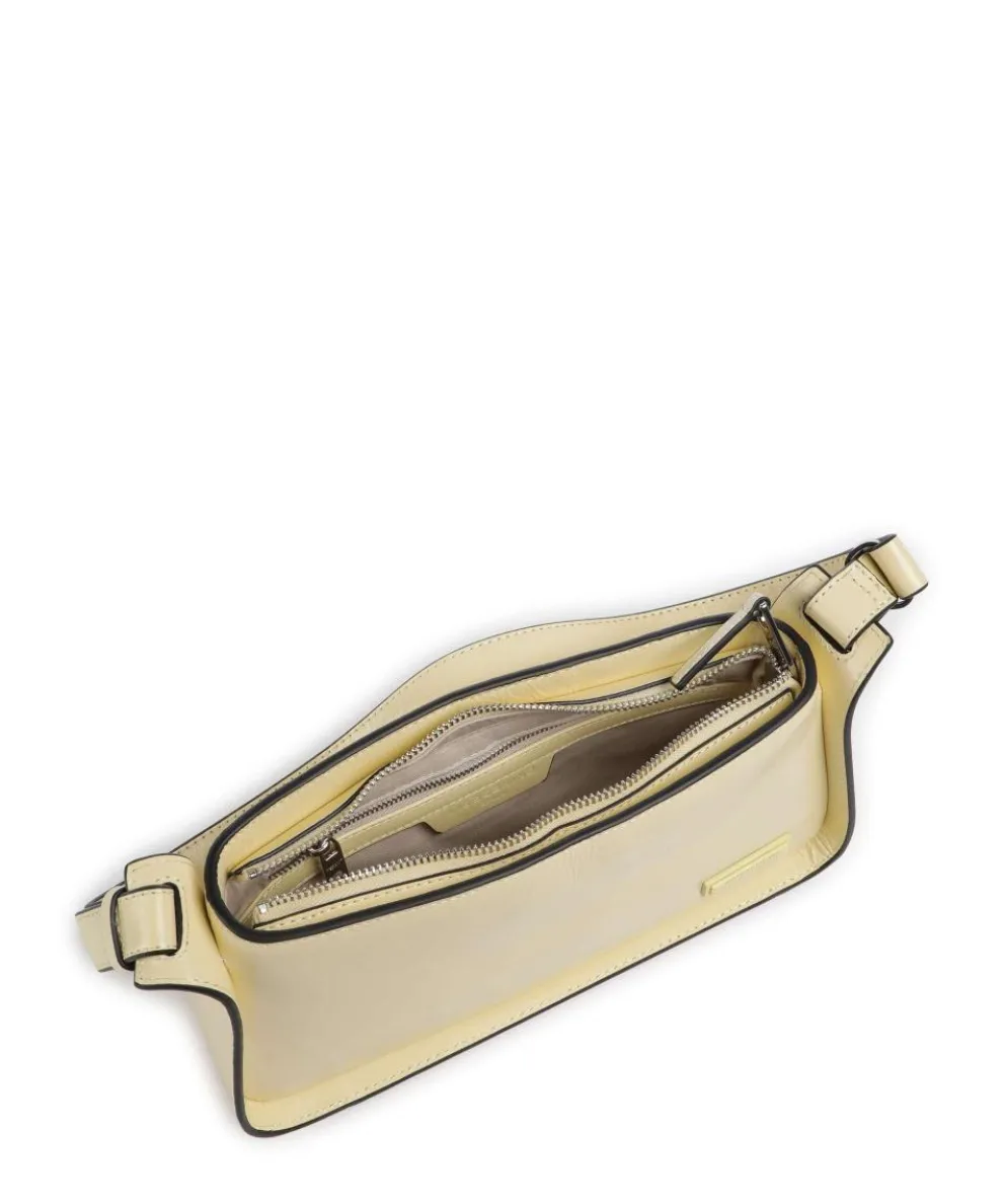 Franzis Lack Distressed S Shoulder bag leather vanilla yellow