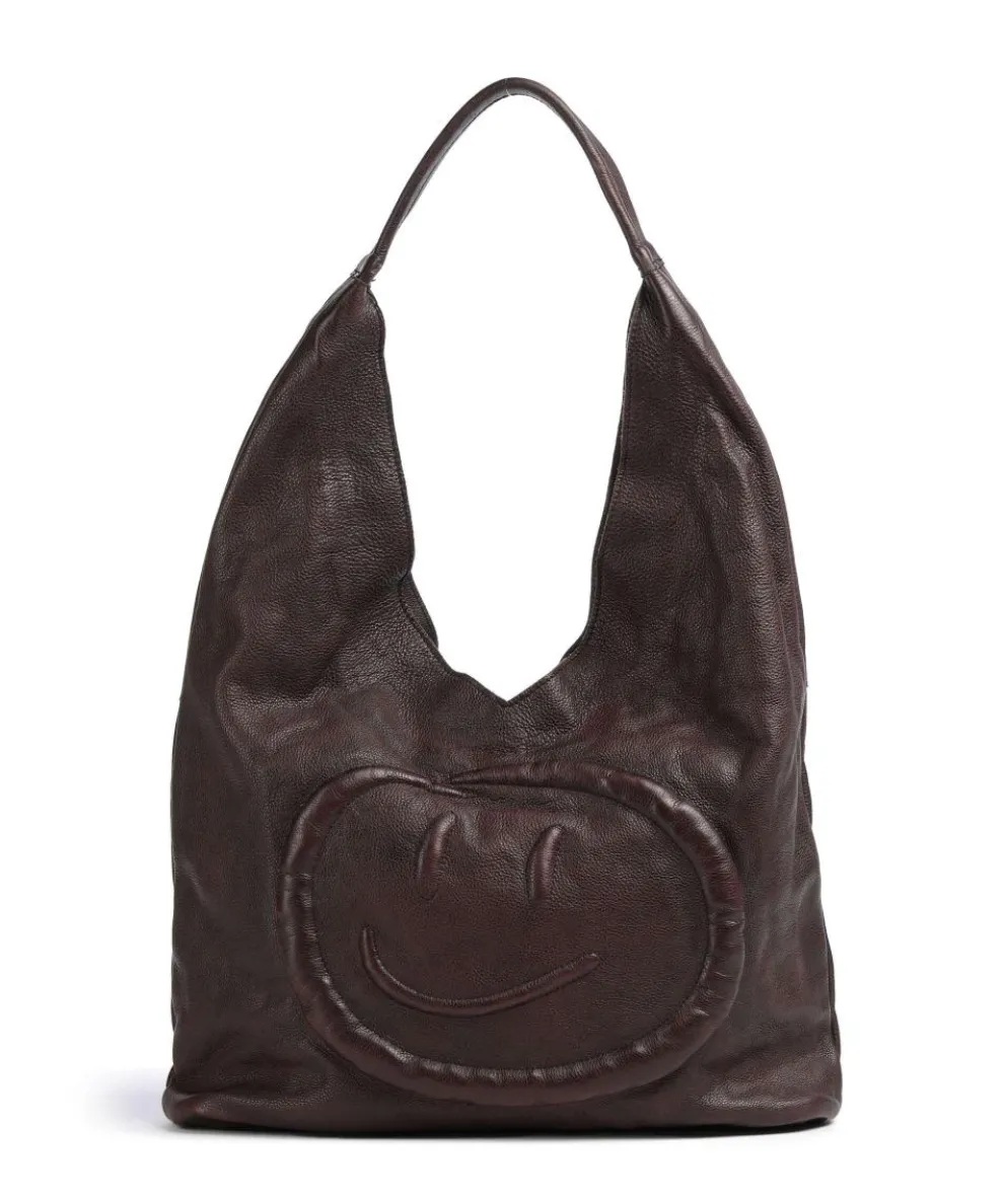 Freiheitsplatz 1 Tote bag grained cow leather mahogany