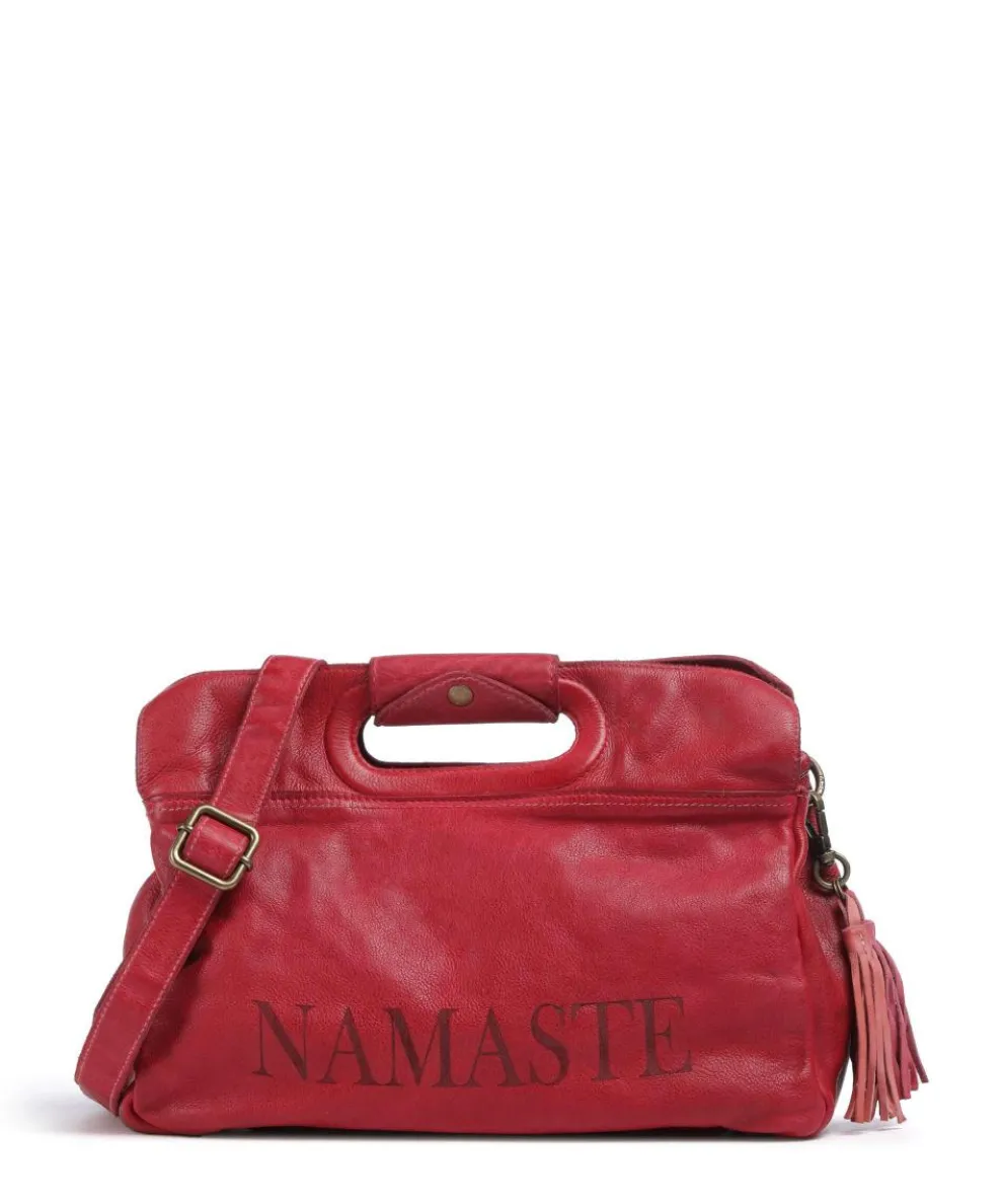 Freundgasse 3 Crossbody bag grained leather pink