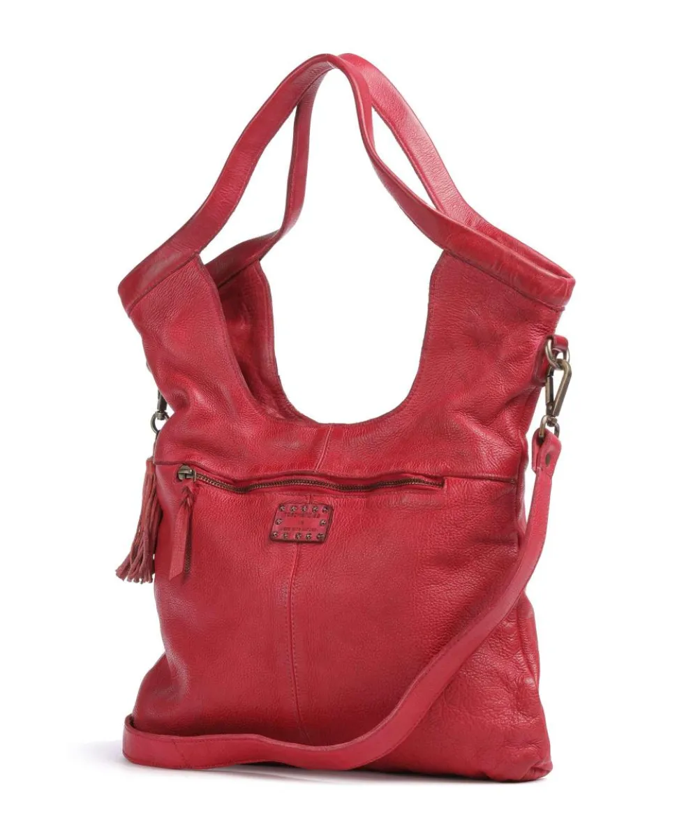 Freundgasse 2 Tote bag grained leather pink
