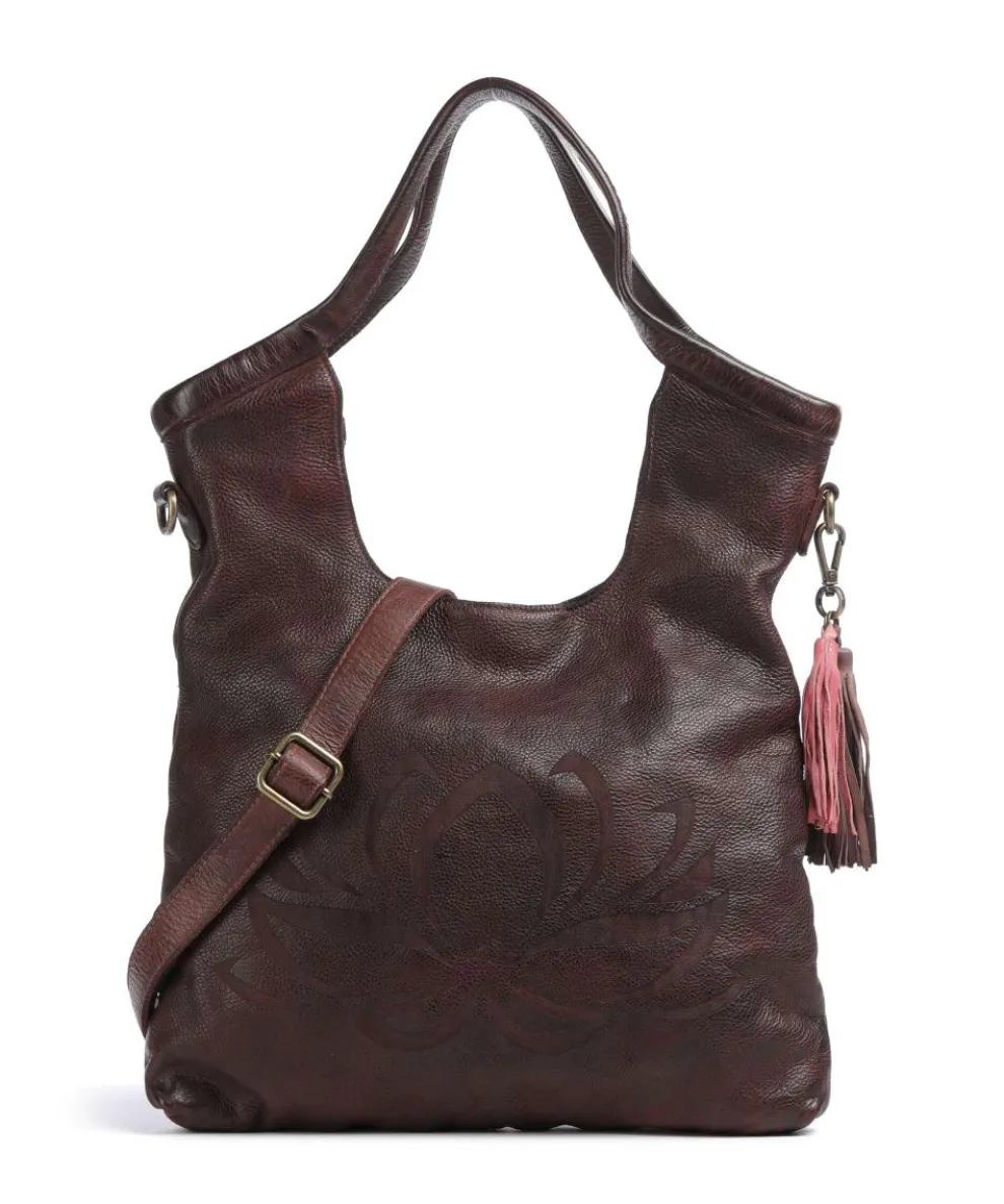 Freundgasse 2 Tote bag grained leather dark brown