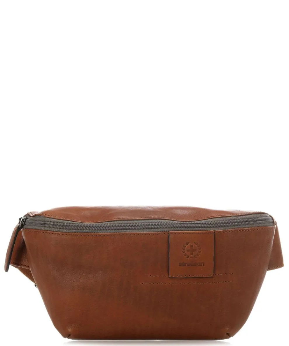Hyde Fanny pack fine grain leather brown