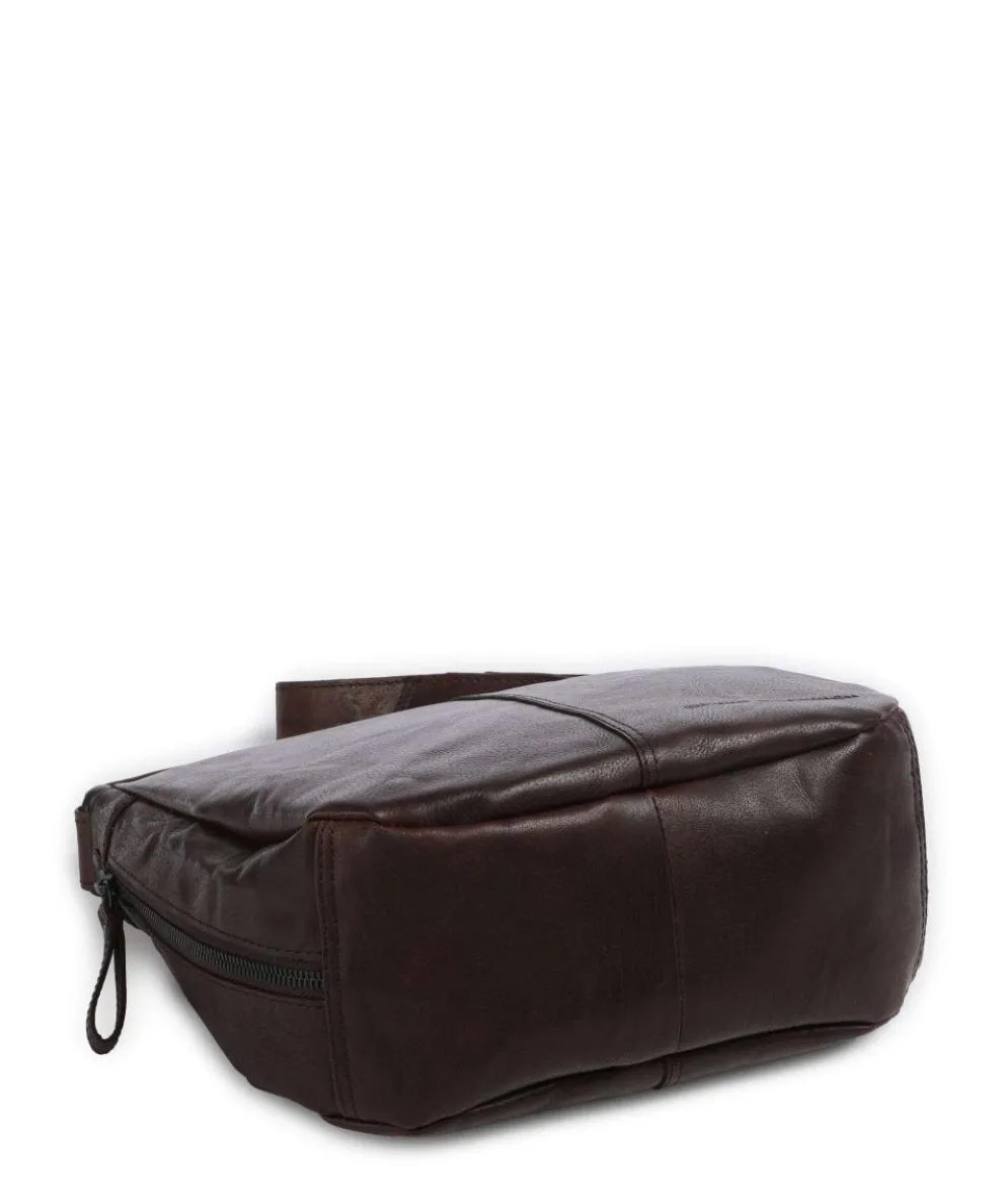 Bronco Carmen Shoulder bag fine grain leather dark brown