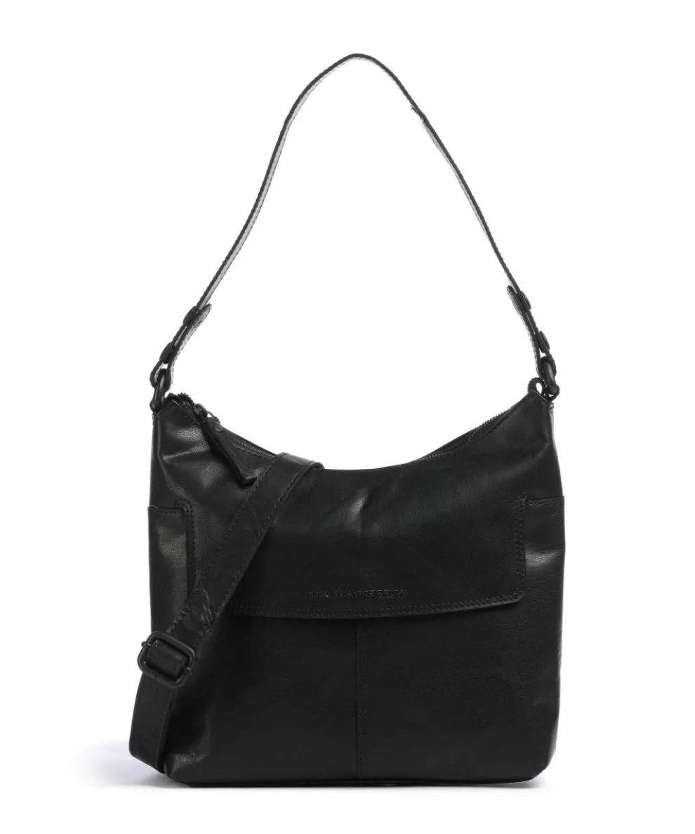 Bronco Sherrill Hobo bag fine grain leather black