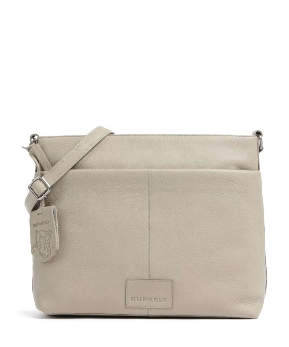 Soft Skylar Crossbody bag grained leather light grey