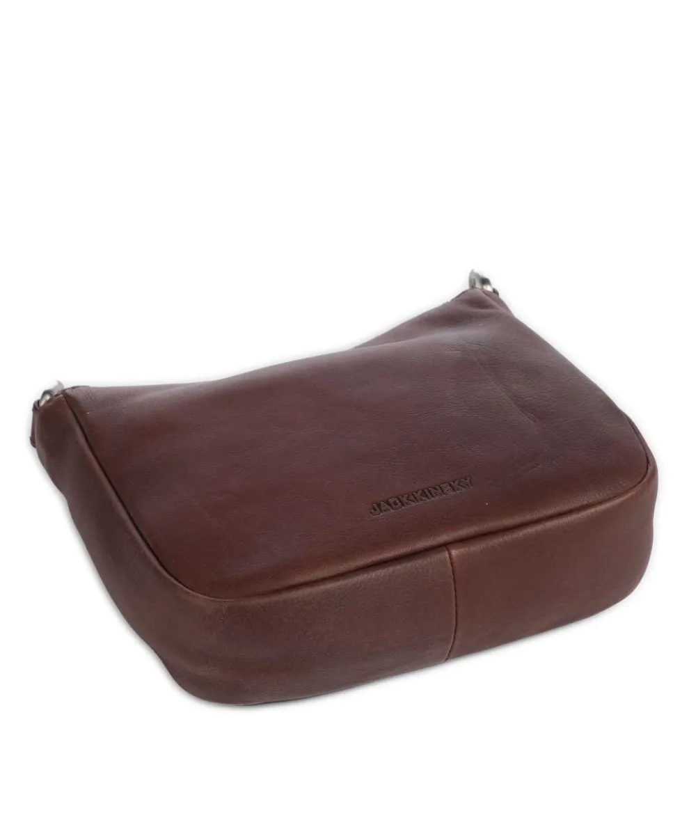 Aruba 3 Crossbody bag fine grain leather dark brown