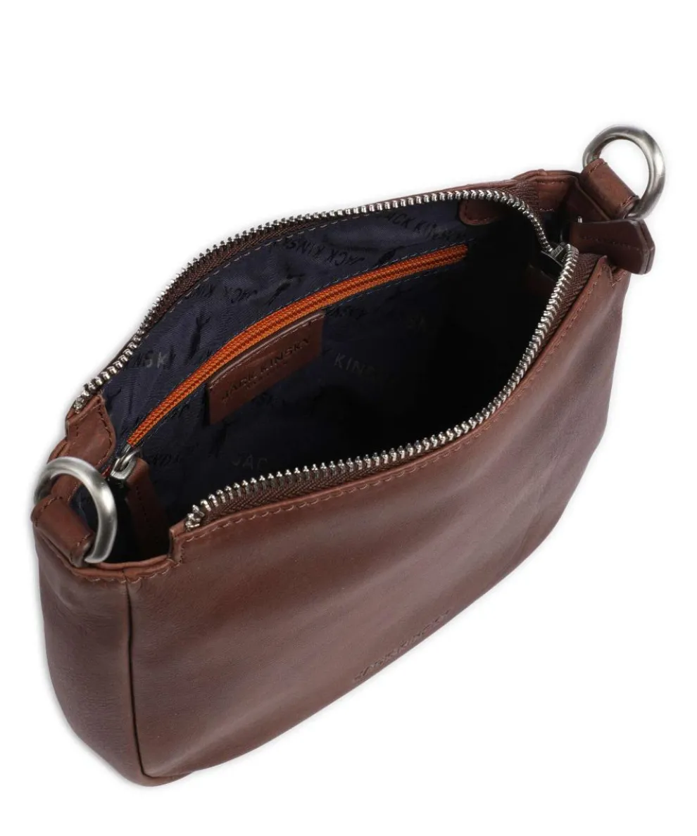 Aruba 3 Crossbody bag fine grain leather dark brown