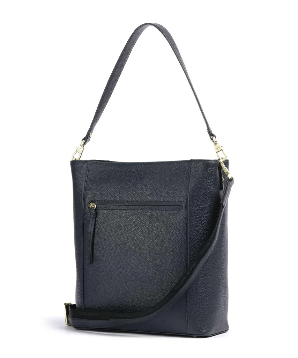 Hanna Tote bag 13″ grained leather navy