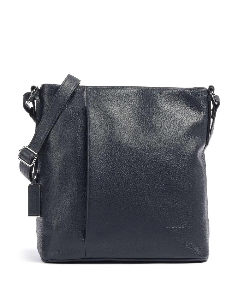 Pure Shoulder bag grained cow leather navy